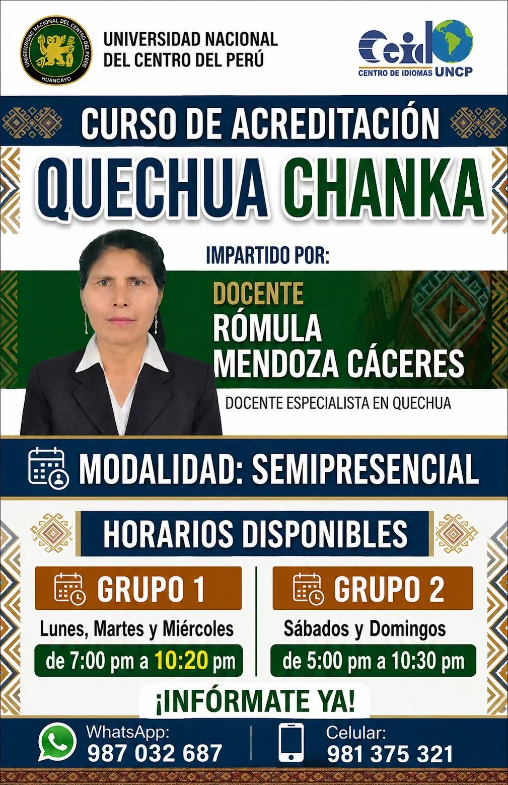 CURSO DE ACREDITACIÓN - QUECHUA CHANKA
