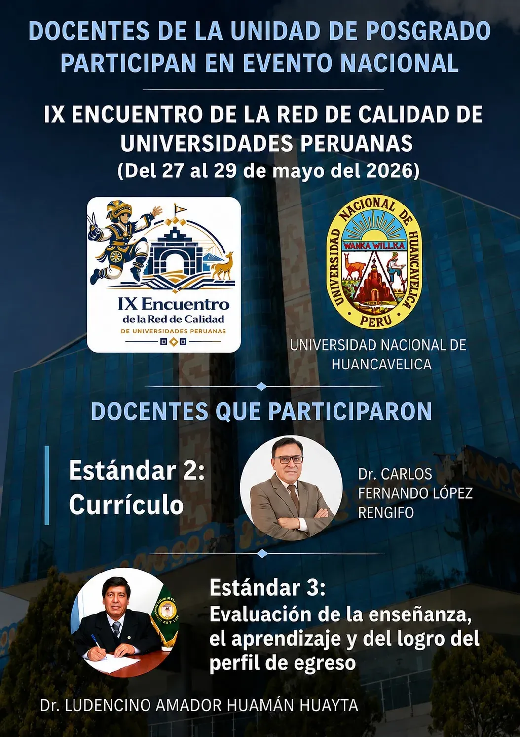 Docentes de la unidad de Postgrado participan en evento nacional