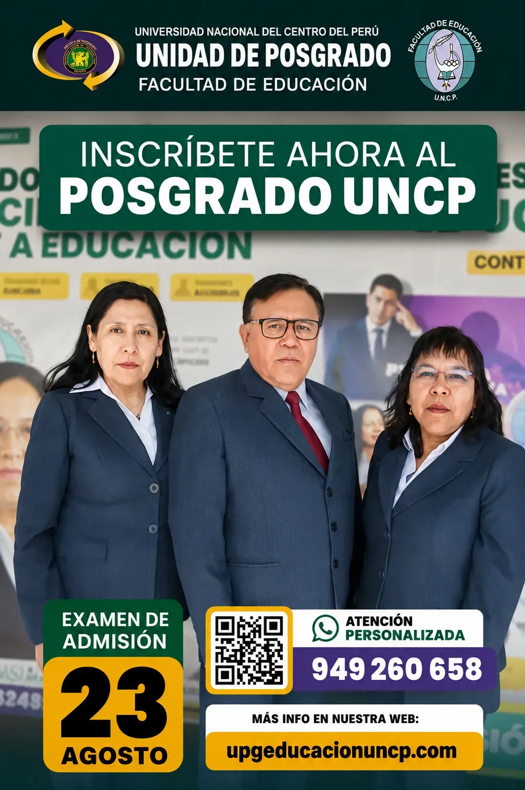 INSCRÍBETE AHORA AL POSGRADO UNCP
